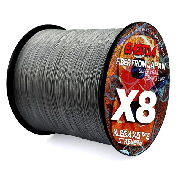 GHOTDA X4 X8 X12 Strands Fishing Line Multifilament Smooth 500M 300M 100% PE Carp Braided Wire Cord Sea Lake Accessories Tool - Image 4