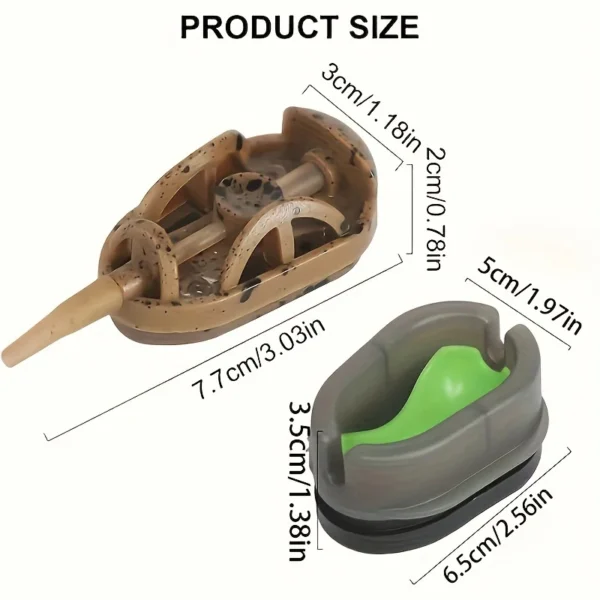 20g/30g/40g/50g/60g method feeder, fishing inline feeder, carp fishing feeder device kit feeder - Image 2