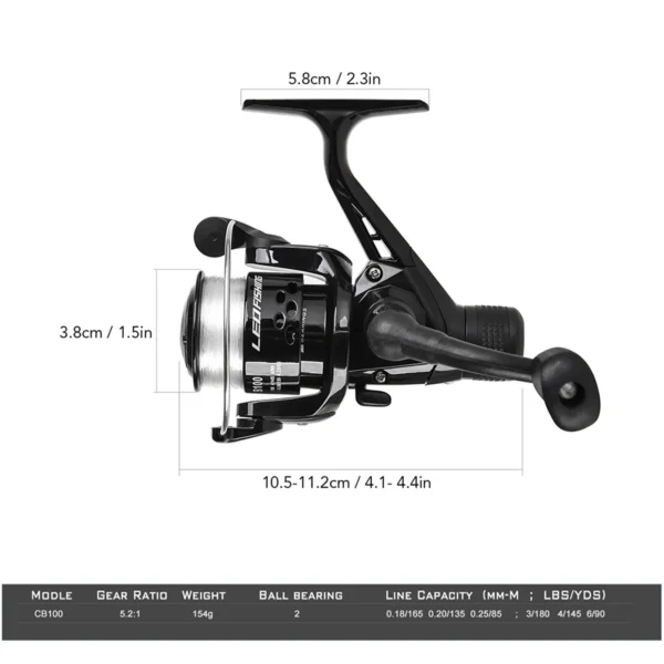 Lixada 2.1m 2.3 m Telescopic Fishing Rod Reel Combo Full Kit Carbon Fiber Rod Pole Spinning Reel Fishing Bag Case Pesca Gear Set - Image 6