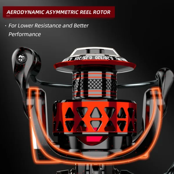 MEREDITH SF Series 10+1 Stainless Steel Bearings Spinning Fishing Reel 8KG Max Washer Drag For Sea Fishing Carp Fishing - Image 3