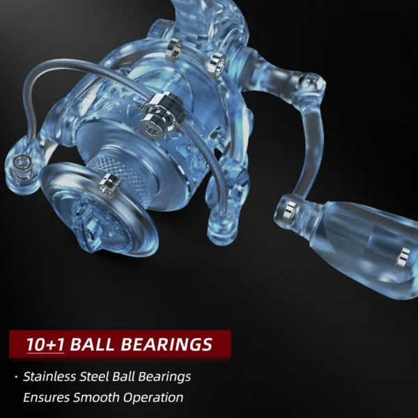 MEREDITH SF Series 10+1 Stainless Steel Bearings Spinning Fishing Reel 8KG Max Washer Drag For Sea Fishing Carp Fishing - Image 4