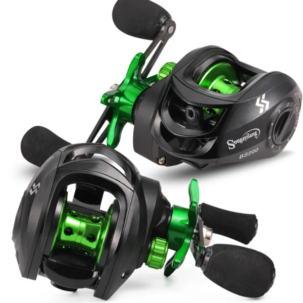 Sougayilang Baitcasting Fishing Rod and Reel Combo 5Section Fishing Rod and 7.2:1 Gear Ratio Reel Full Kit for Bass Carp Fishing - Image 2