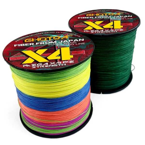 GHOTDA X4 X8 X12 Strands Fishing Line Multifilament Smooth 500M 300M 100% PE Carp Braided Wire Cord Sea Lake Accessories Tool - Image 5