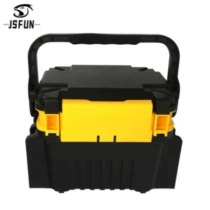 JSFUN Brand Fishing Tackle Box Strong Engineering PP material Outdoor Multifunctional Fishing Box with Detable Pole Barrel