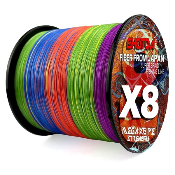 GHOTDA X4 X8 X12 Strands Fishing Line Multifilament Smooth 500M 300M 100% PE Carp Braided Wire Cord Sea Lake Accessories Tool - Image 3