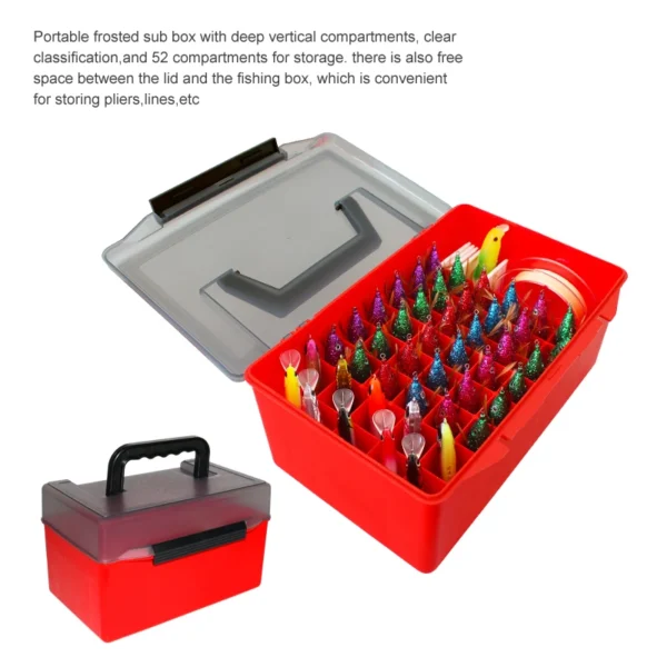 Fishing Tackle Box Squid Jig Organizer Boxes Webfoot Octopus Egi Plastic Storage Box Minnow Hard Bait Container Sea Tool Case - Image 5